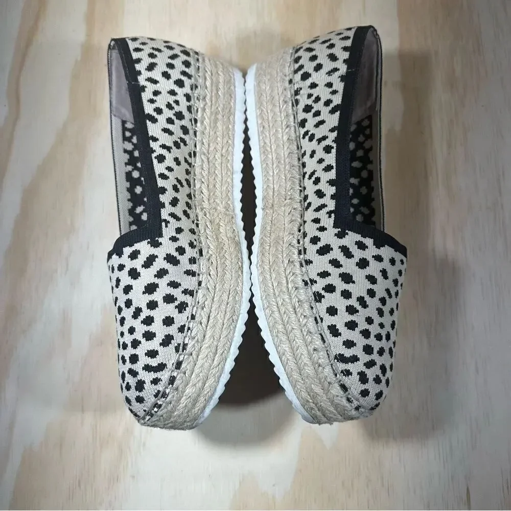 Gianni Bini Animal Print Espadrille Shoes Women’s Size 7.5